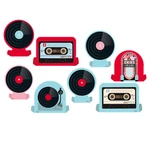 Decoracao de Mesa Festa Retro C08unid