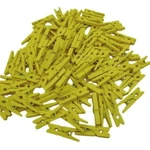 Mini Pregador Amarelo C/50 Unid