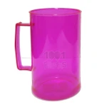Caneca Chopp 300ml Rosa Trasnlúcido