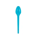 Colher Sobremesa Azul Claro 50 Unid Strawplast