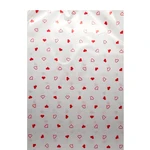 Saco Poli Decorado Coração Vermelha 30x45cm C/50 Unid