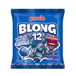 Pirulito Blong Pinta Língua Recheio de Chicle Framboesa 600g Peccin