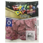 Balão Alumínio Pink N9 25 Unid Happy Day