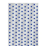 Saco Poli Decorado Poá Azul 30x45cm C/50 Unid