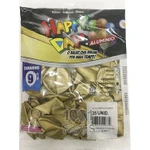 Balão Alumínio Dourado N9 25 Unid Happy Day