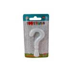 Vela Tubo Lisa Interrogação Branca 1001 Festas