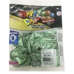 Balão Alumínio Verde N9 25 Unid Happy Day