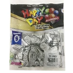 Balão Alumínio Natural N9 25 Unid Happy Day