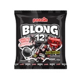 Pirulito Blong 12 Pinta Língua Recheio de Chicle Frutas Vermelhas 600g Peccin