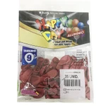 Balão Alumínio Vermelho N9 25 Unid Happy Day