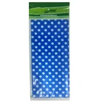 Toalha Plástica Azul Escuro Poá Branco 70cm X 70cm C 10 Unid Dani