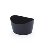 Mini Cachepot Oval Preto