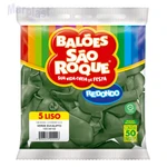 Balão Verde Eucalipto N05 50 Unid. São Roque