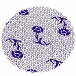 Tapetinho N7 Renda Azul Escuro C/100 Unid Dani Embalagens