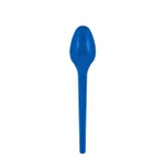 Colher Sobremesa Azul Royal 50 Unid Strawplast