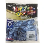 Balão Alumínio Azul N9 25 Unid Happy Day