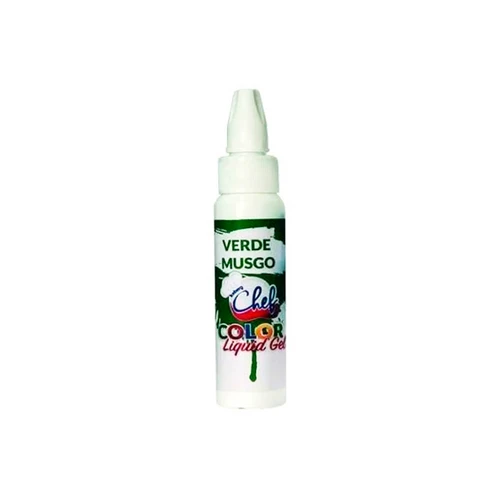 Corante Color Liquid Gel Iceberg Chef Verde Musgo