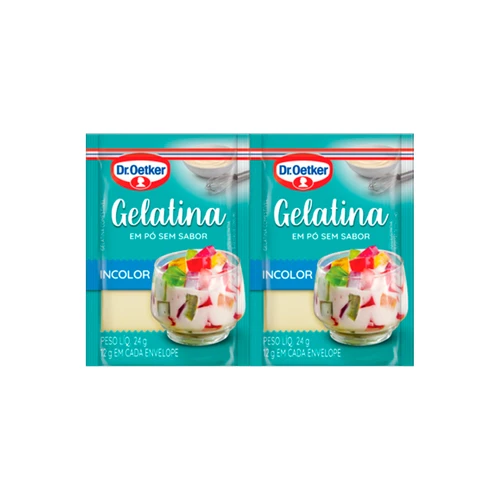 Gelatina em Pó Sem Sabor 24g Dr. Oetker
