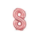 Balão Metalizado 8 Rose N.16